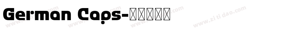 German Caps字体转换